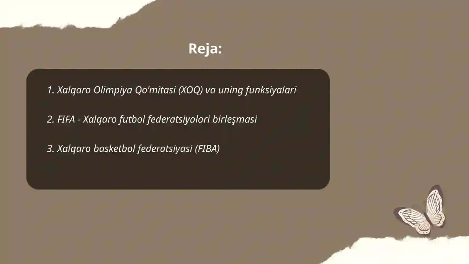 Xalqaro Olimpiya Qo'mitasi (XOQ) va uning funksiyalari 2
