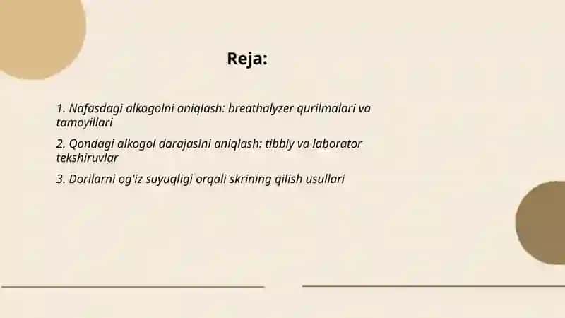 Dorilarni og'iz suyuqligi orqali skrining qilish usullari 2