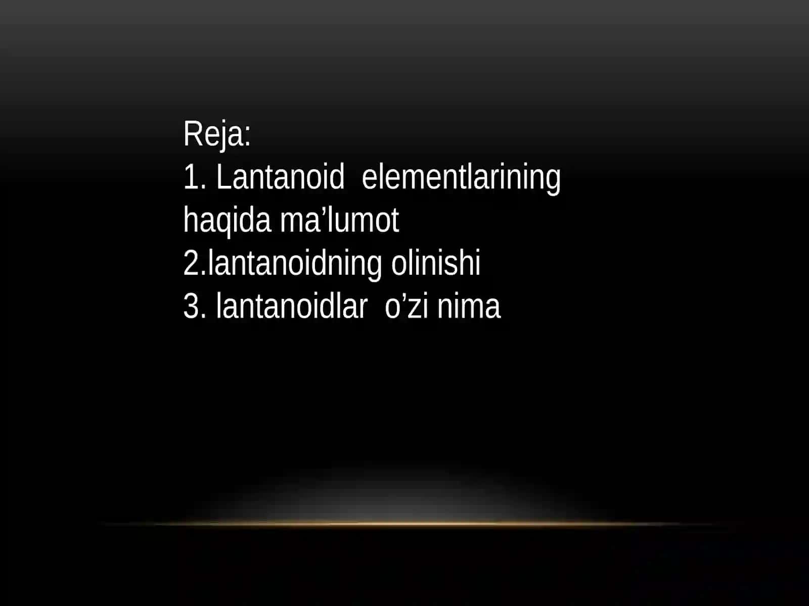 Lantanoid elementlarining ahamiyati 2
