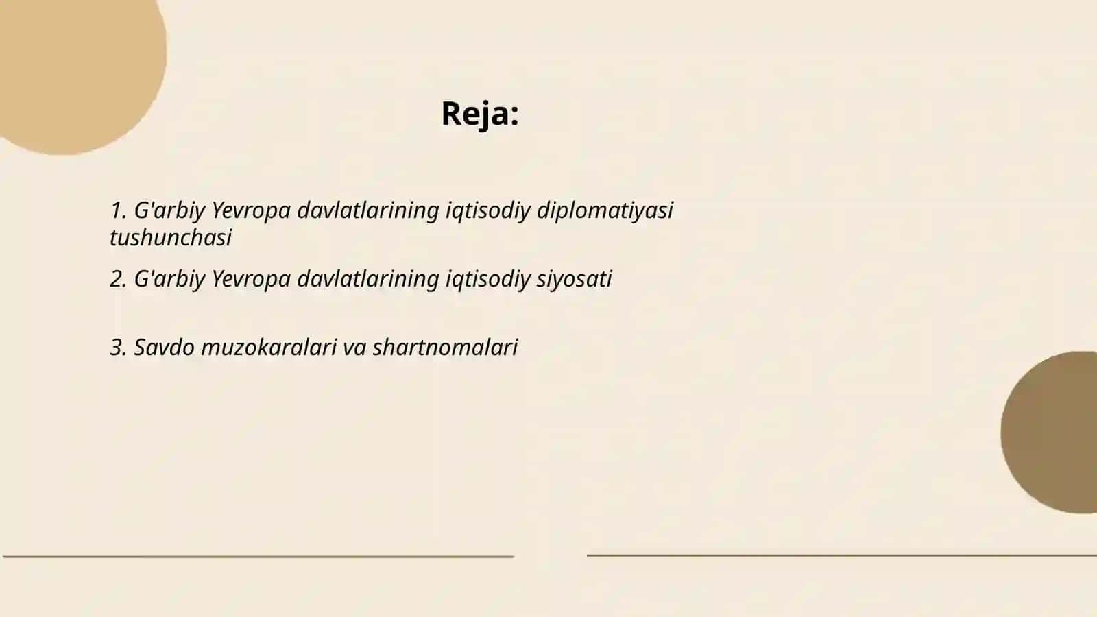 G'arbiy yevropa davlatlari iqtisodiy diplomatiyasining o'ziga xos xususiyatlari 2