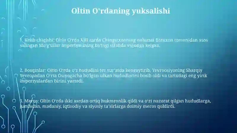 Oltin OʻRda Davlati 2