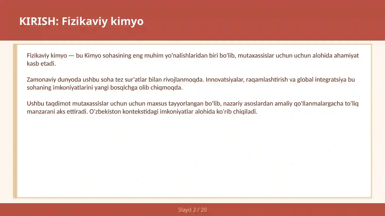 FIZIKAVIY KIMYO 2