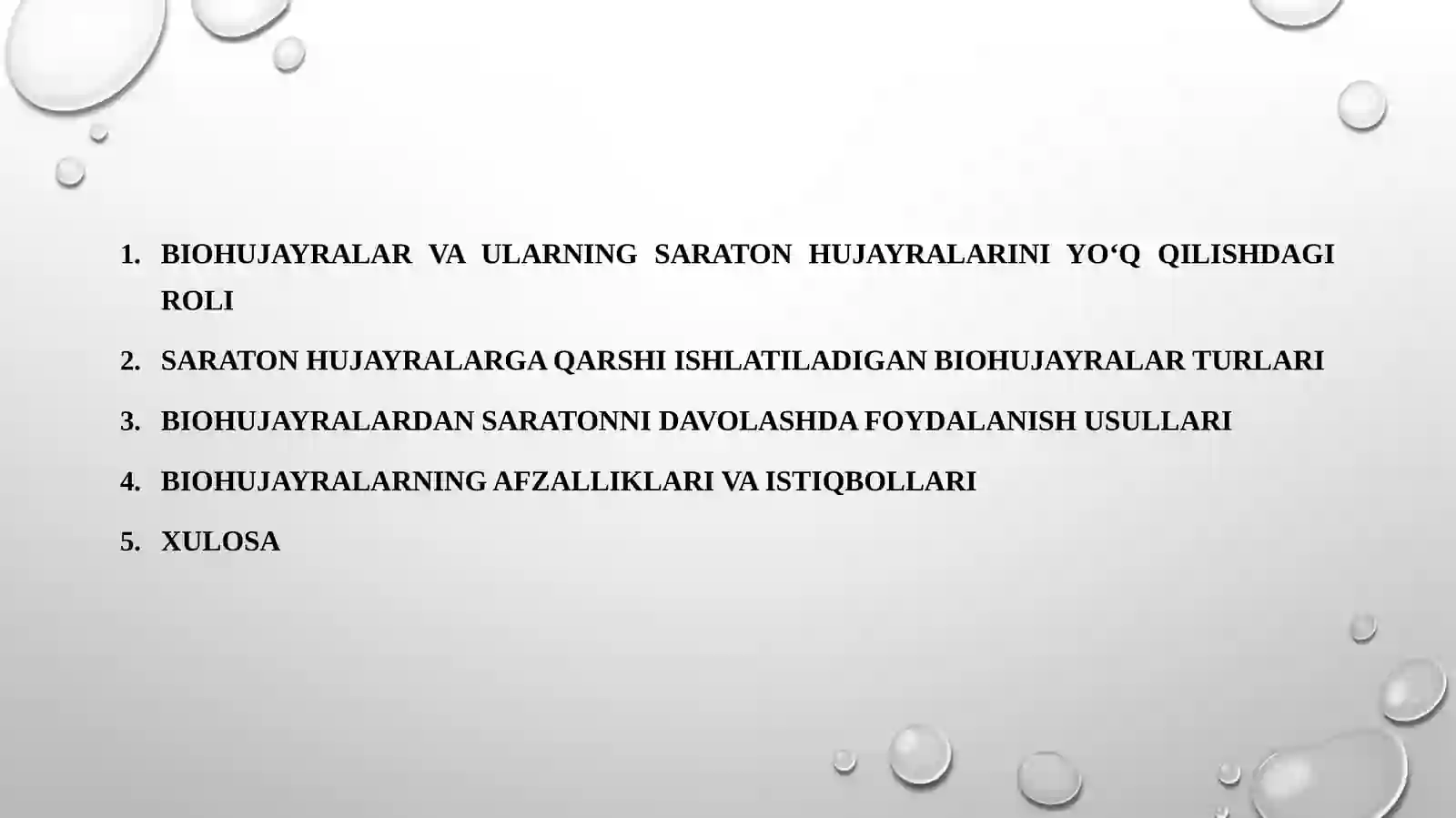 Saratonhujayralarini cheklashda biohujayralardan foydalanish 2