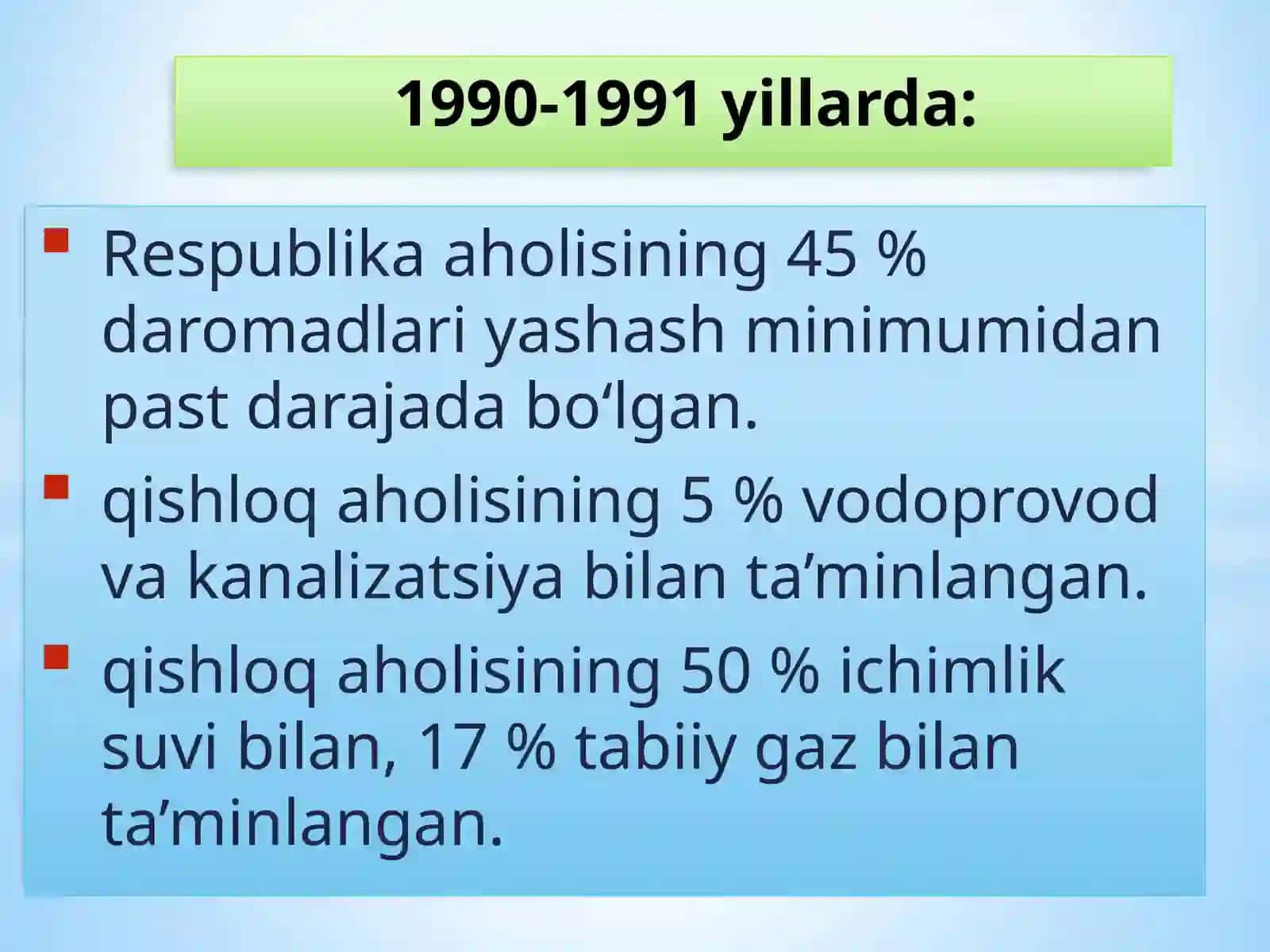 IJTIMOIY SOHADA DAVLAT SIYOSATINING TAKOMILLASHIB BORISHI VA AHOLI FAROVONLIGINI OSHIRISH TADBIRLARI. 2