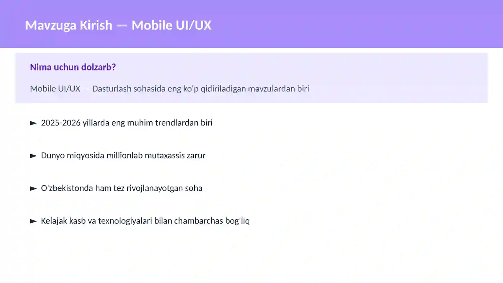 Mobile UI/UX 2