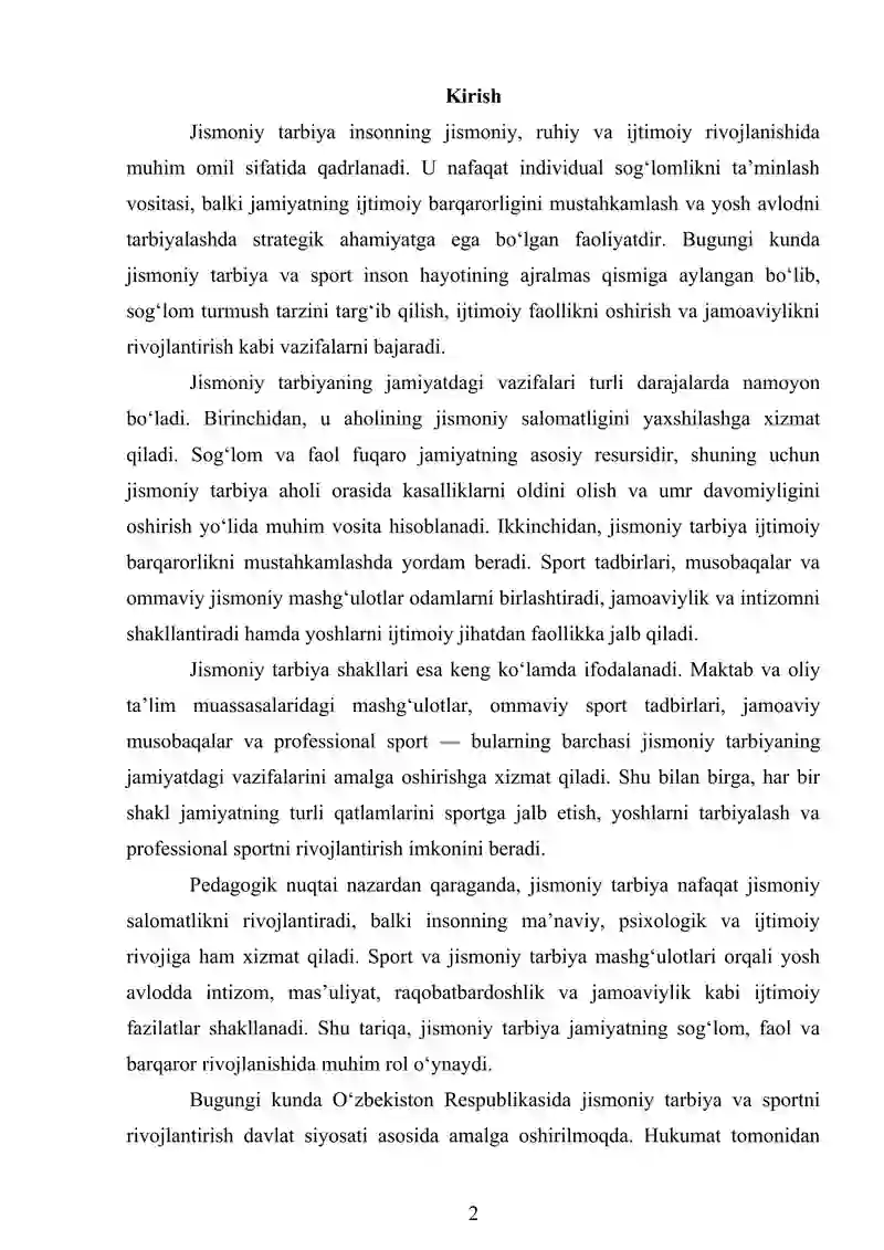 Jismoniy Tarbiya 2