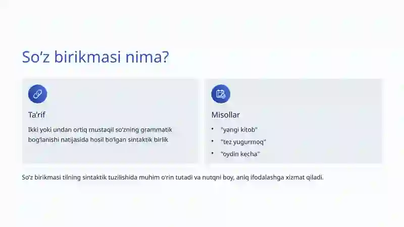Soʻz birikmasi va uning turlari 2