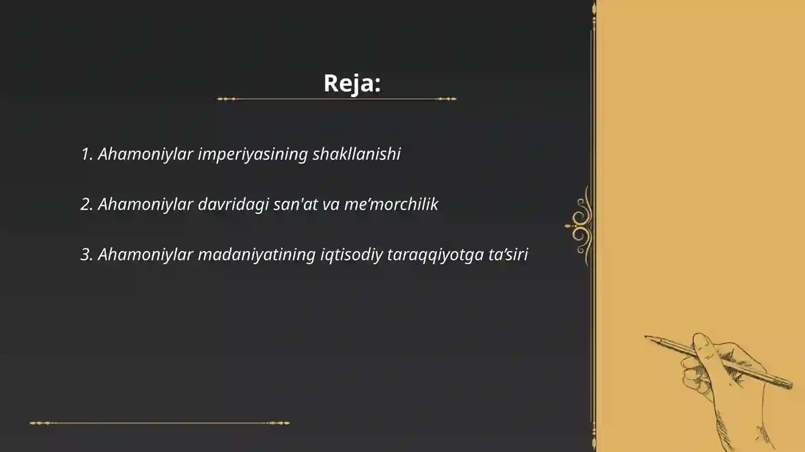 Ahamoniylar madaniyatining jahon madaniy taraqqiyotiga tasiri 2