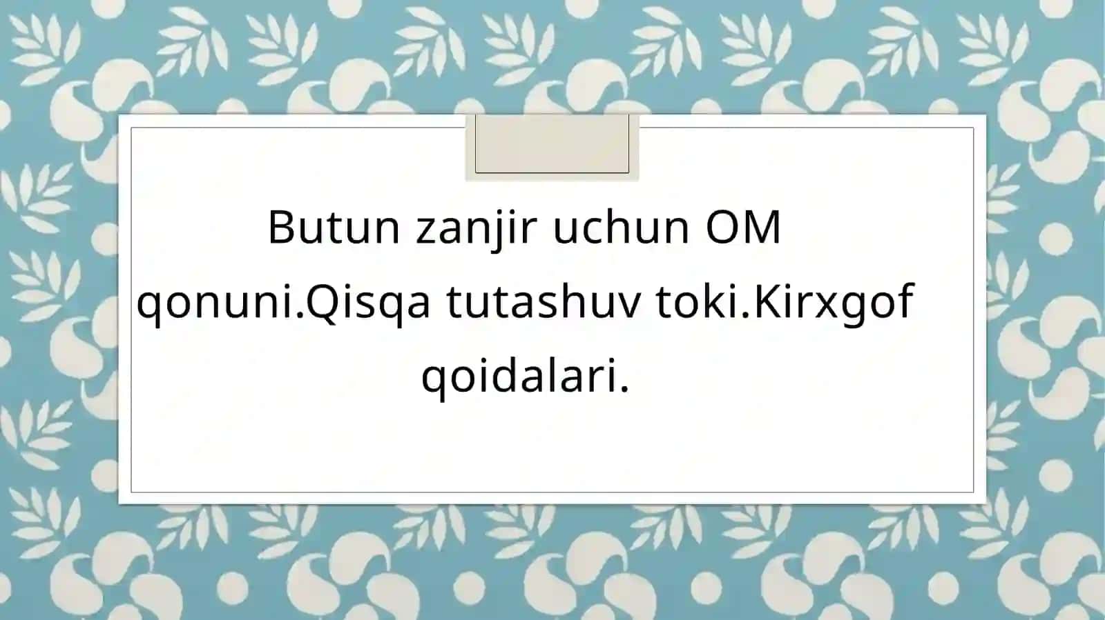 Malakaviy amaliyot dasturi 2