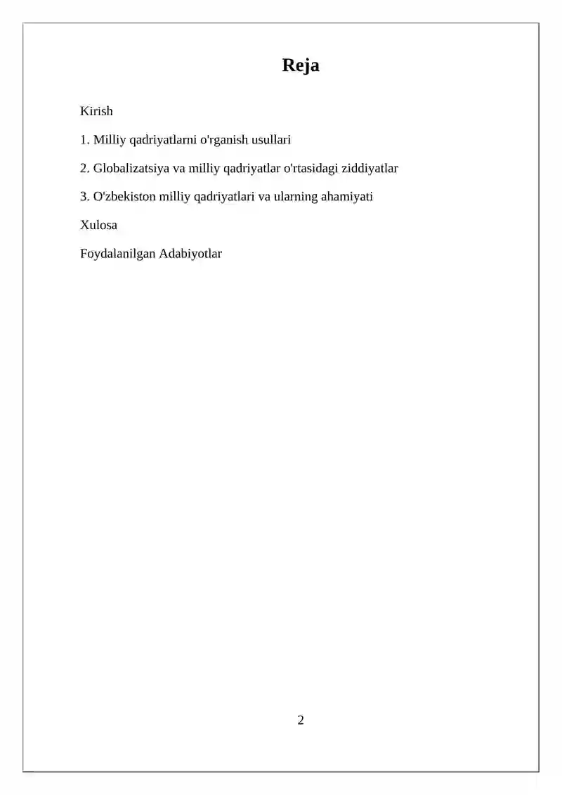 Milliy qadriyatlar 2