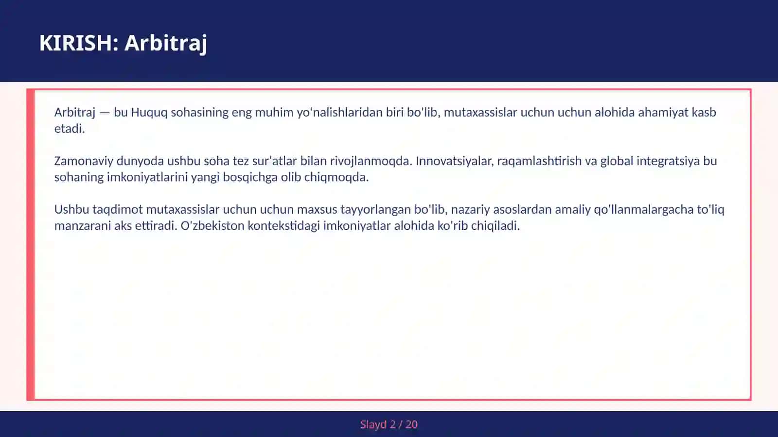 ARBITRAJ 2