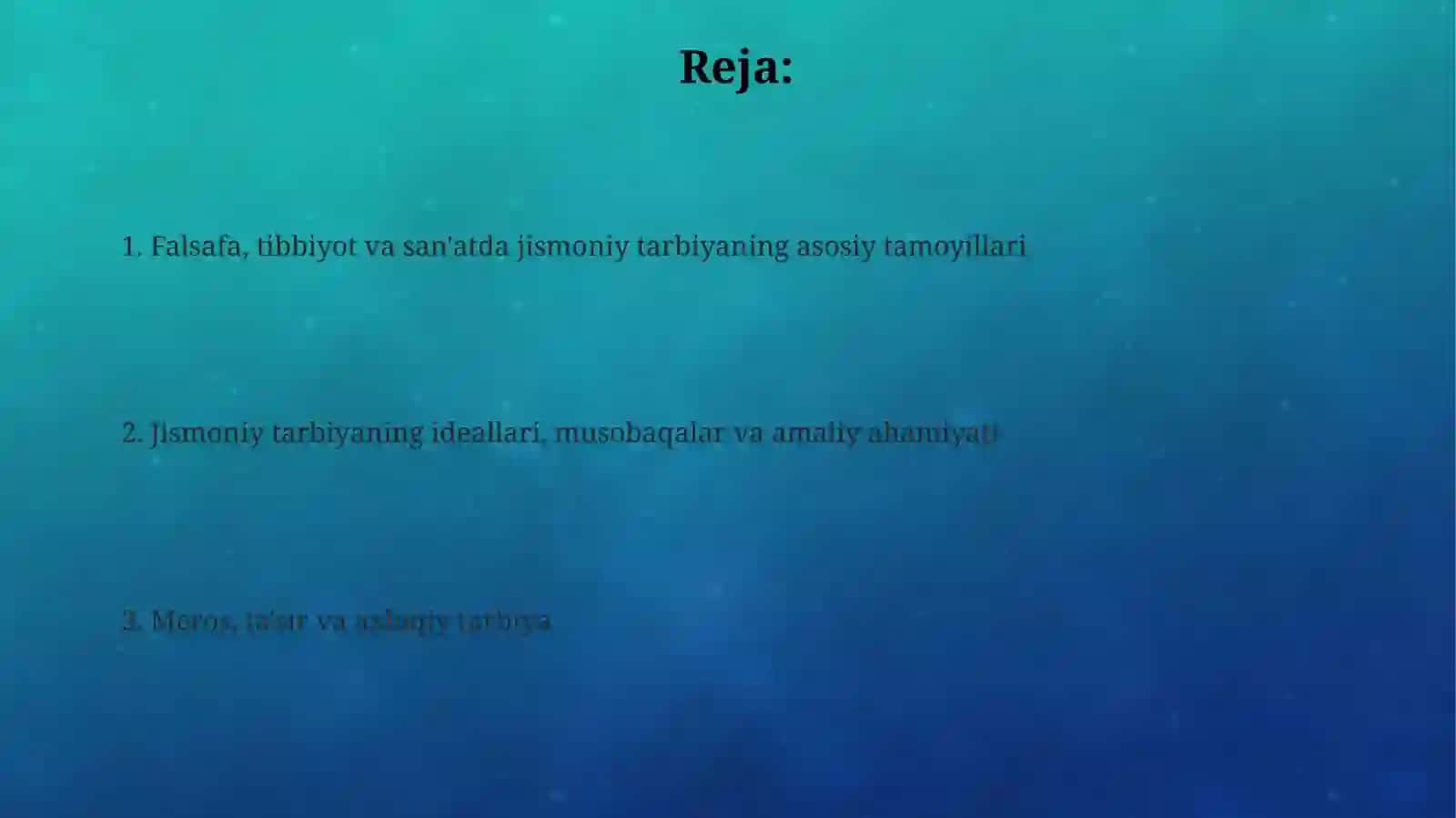 Qadimgi yunon-rum falsafasi, tibbiyoti va sanʼatida jismoniy tarbiya masalalari 2