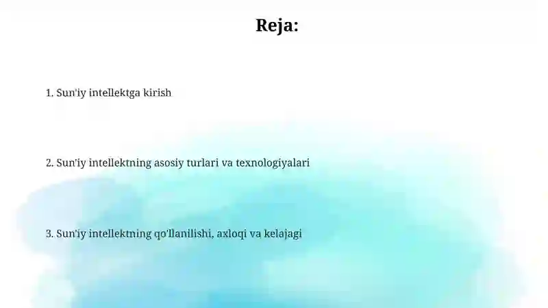 Sun'iy intellekt 2
