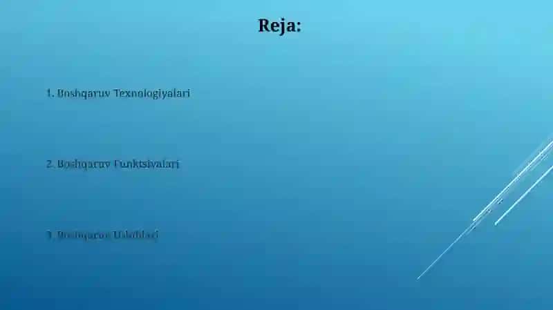 Menejment funksiyalari, uslublari va texnologiyalari 2