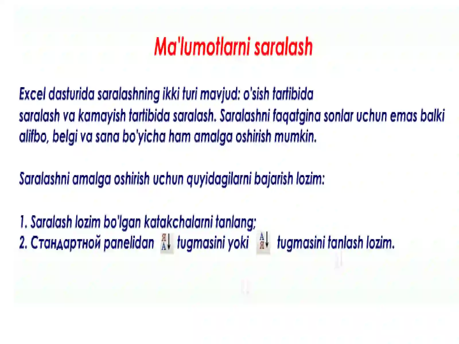 Microsoft office jadval muharriri 2
