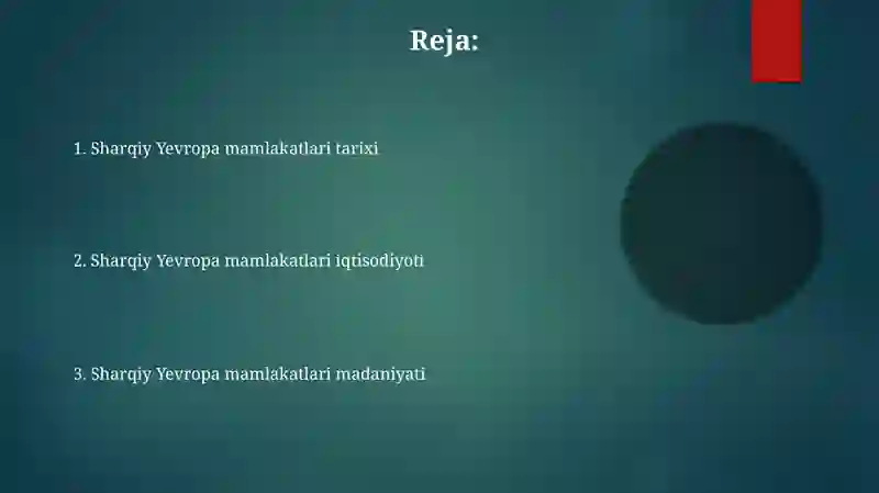 Sharqiy Yevropa davlatlari 2