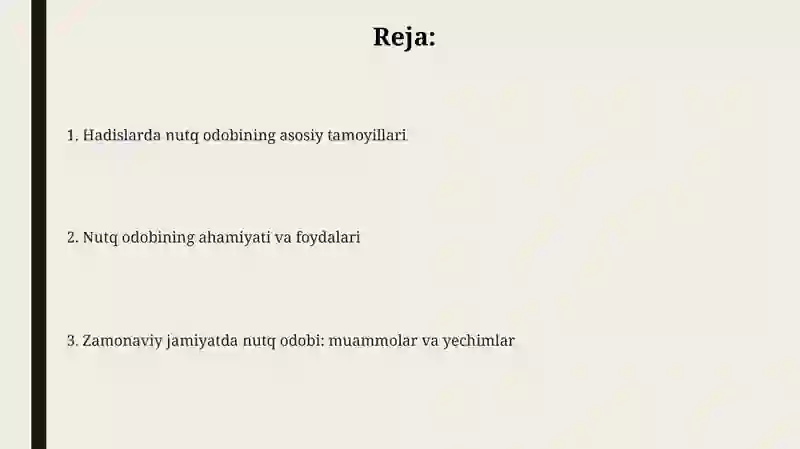 Hadislarda nutq odobi 2