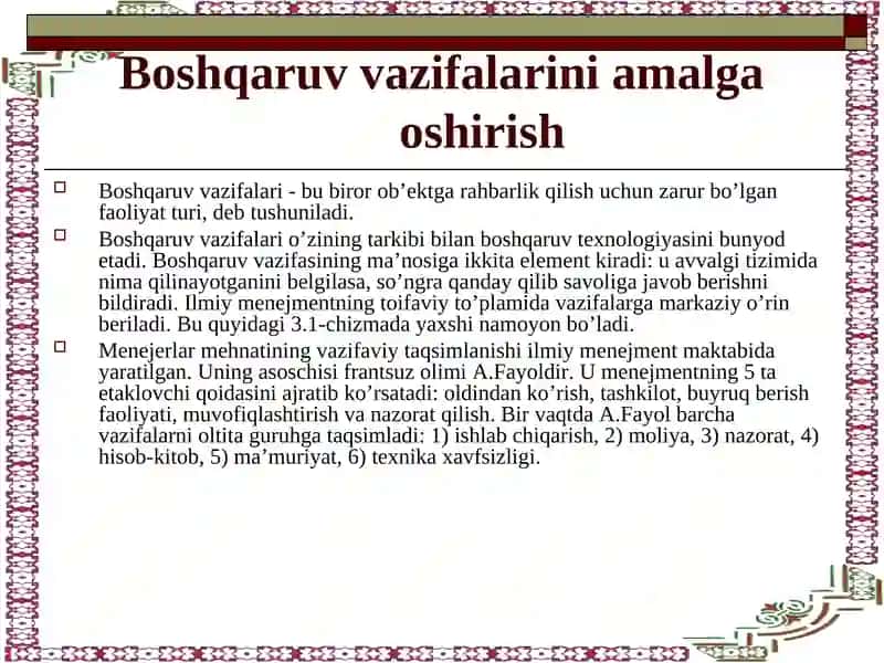 Korxona va tashkilotning ijtimoiy rivojlanishi - boshqaruvining asosi 2