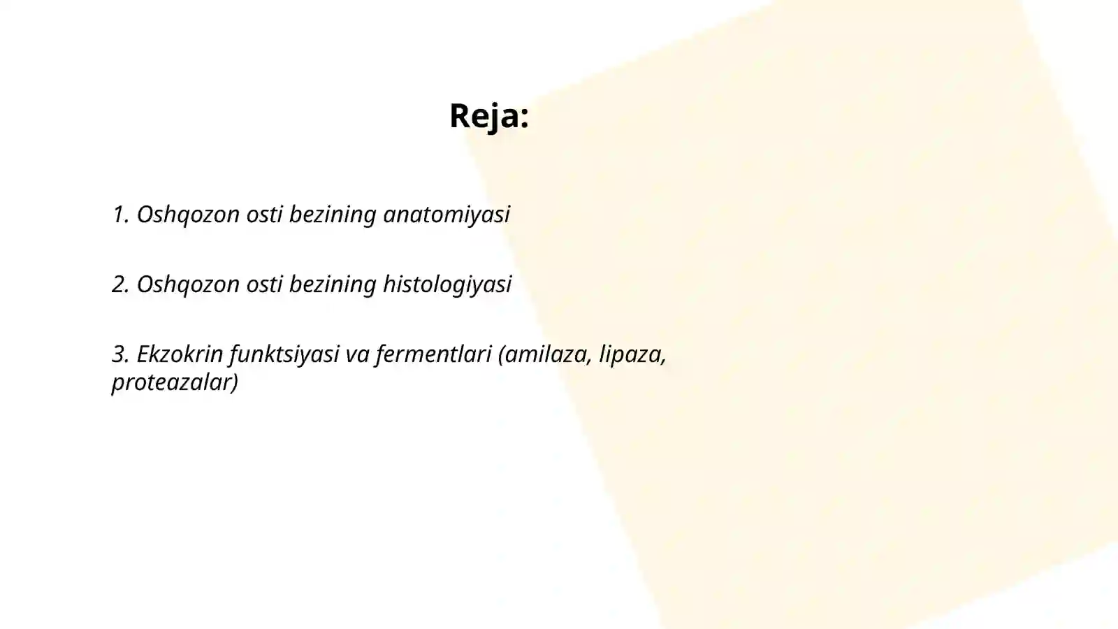 Oshqozon osti bezi 2