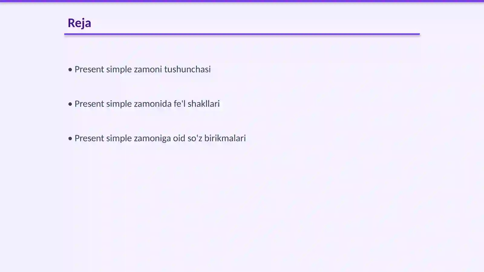 Present simple 2