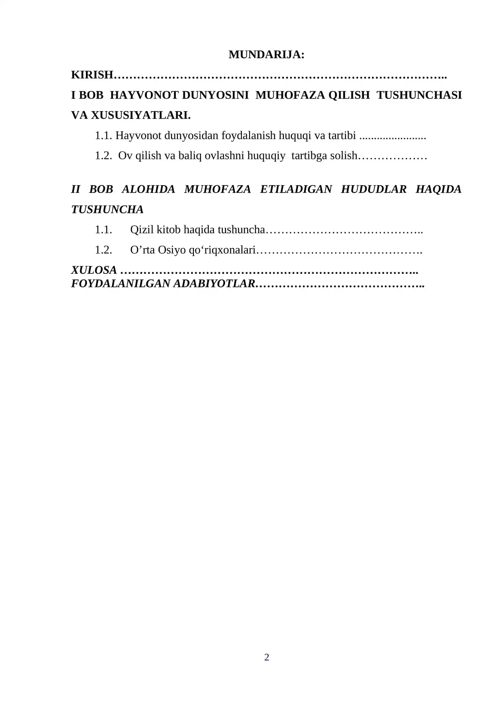 Sut emizuvchilarni muhofaza qilish mavzusi 2