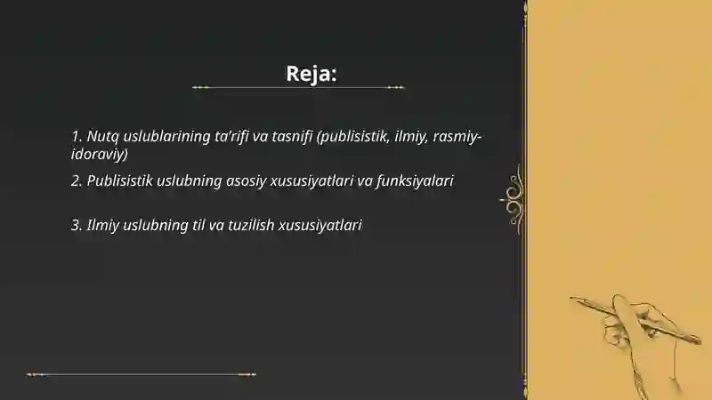 Nutq uslublari 2