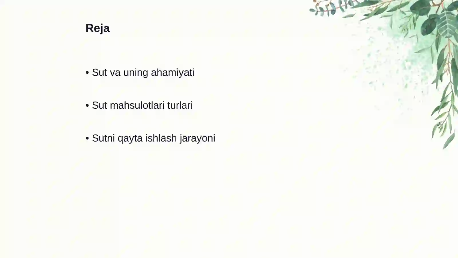Texnologiya darslarida o’quvchilarga sut va sut mahsulotlarini tayyorlash metodikasi 2