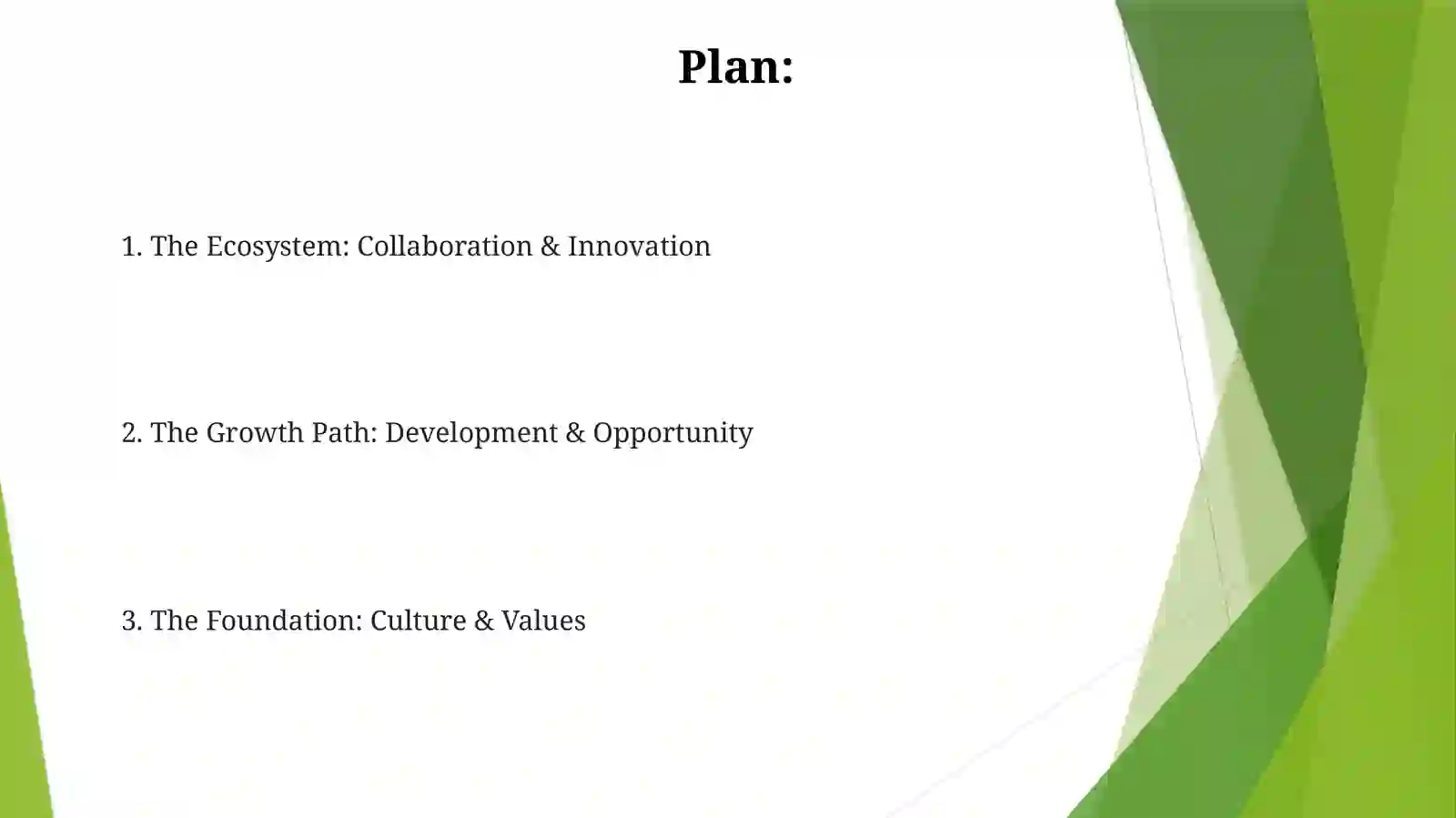 Growth and Development Plan 2