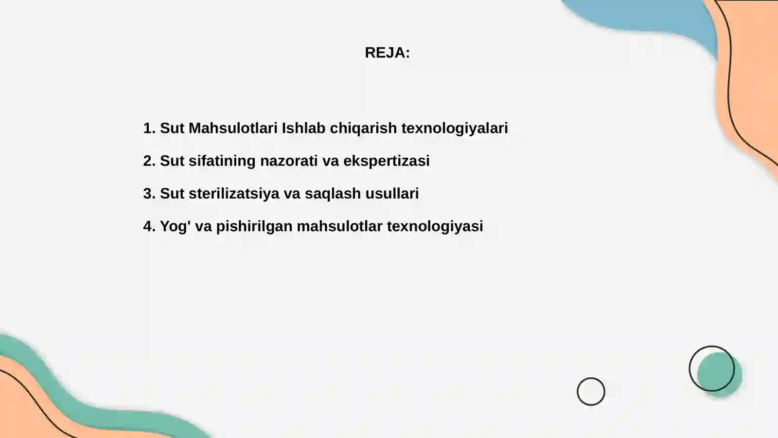 Sut Mahsulotlarini Texnologiyasi va Ekspertizasi 2