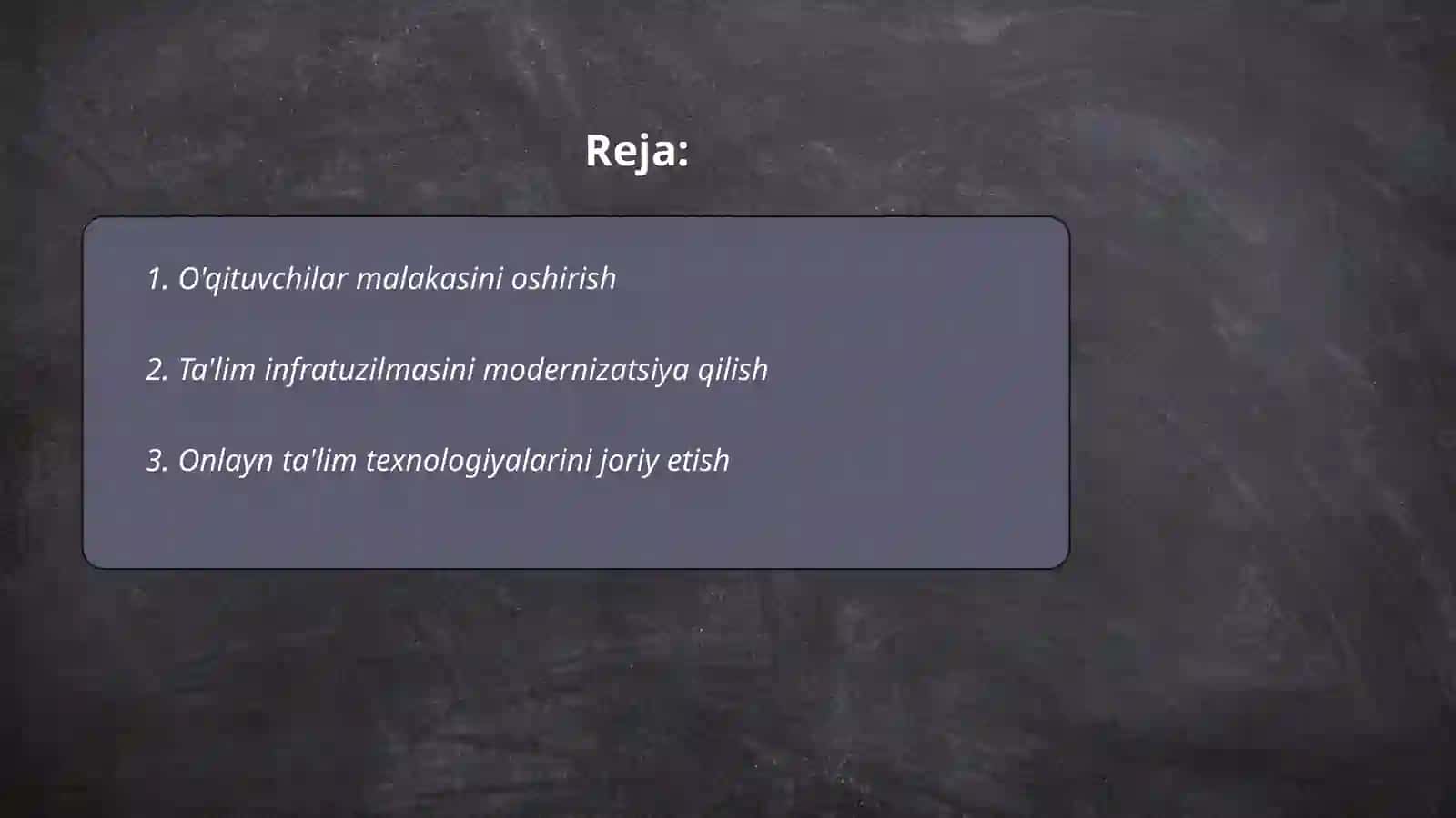 O'zbekiston Respublikasi ta'lim tizimini rivojlantirishning konseptual asoslari 2
