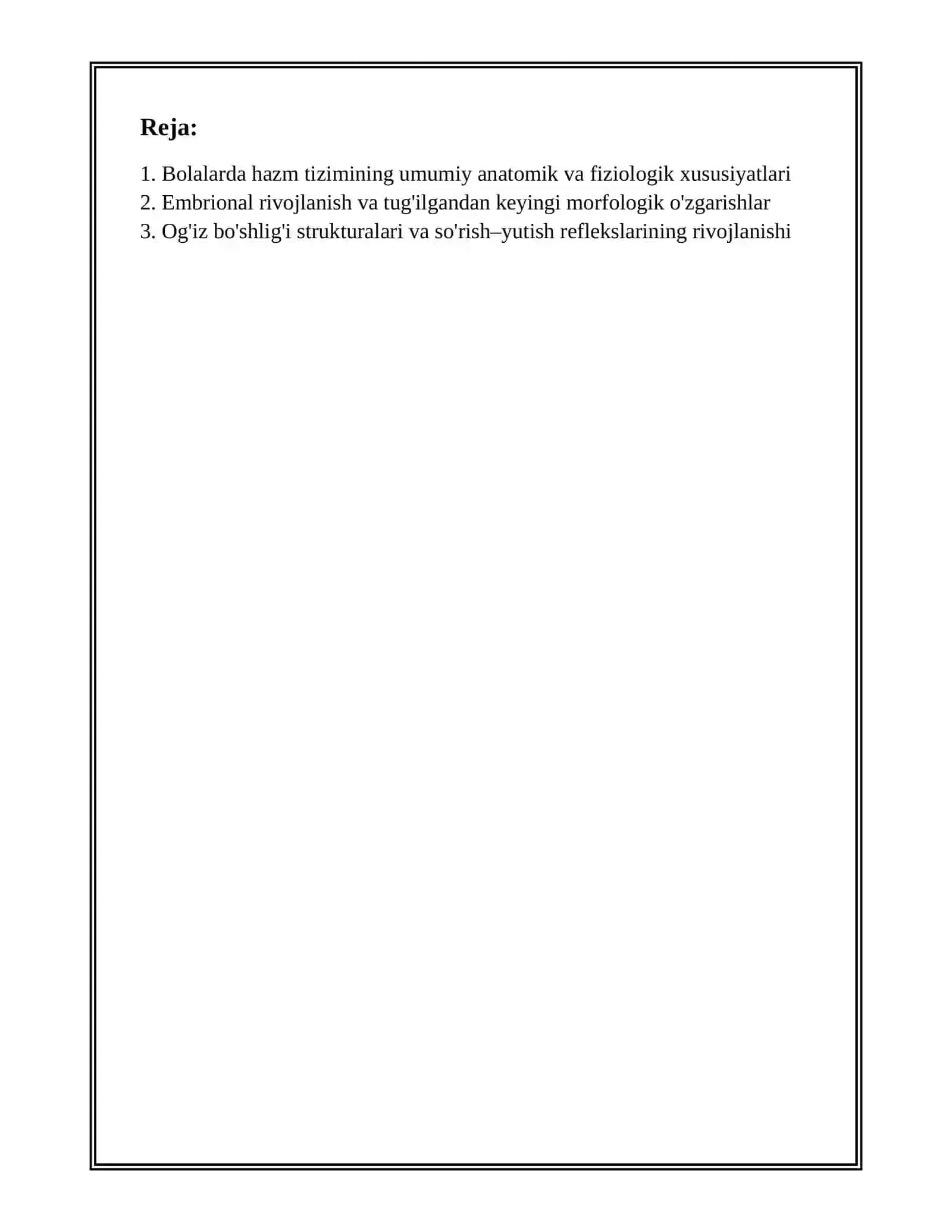 BOLALARDA HAZM TIZIMINING ANATOMIK-FIZIOLOGIK XUSUSIYATLARI 2