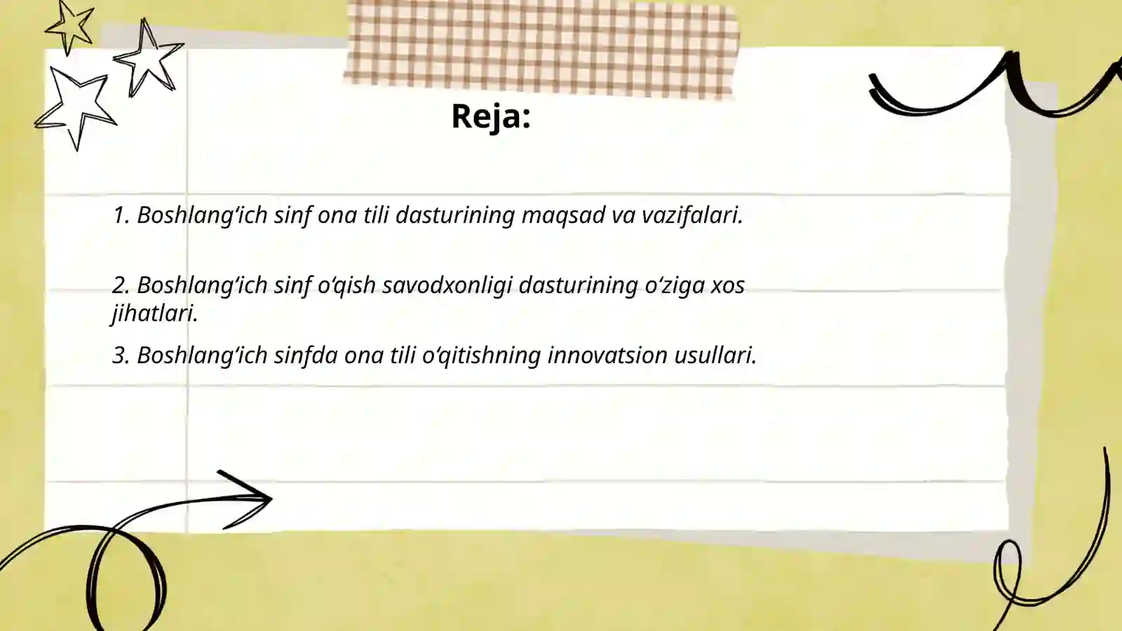 Boshlang‘ich sinf ona tili va o‘qish savodxonligi dasturining tahlili. 5-11-sinf ona tili va adabiyot fani dasturlarining qiyosiy tahlili 2