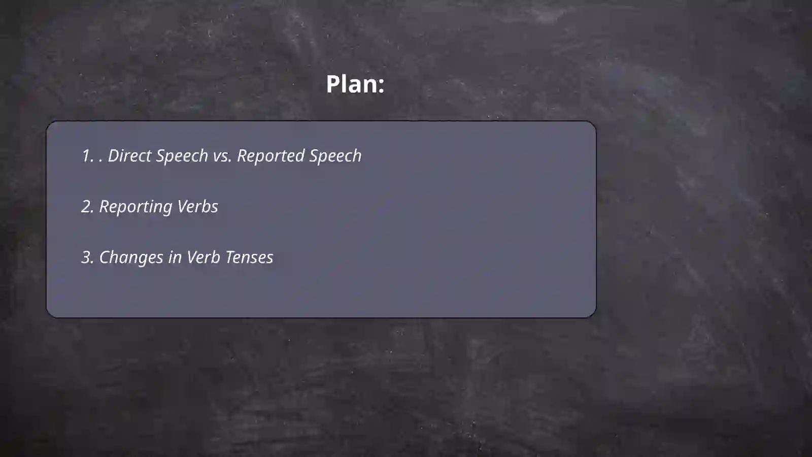 Reported speech 2