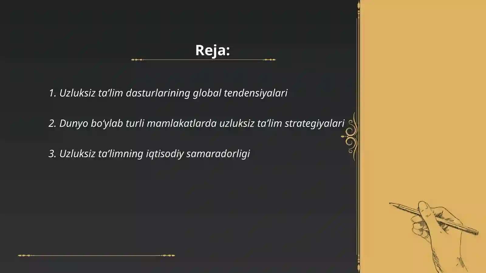 Uzluksiz Taʼlim Dasturlari va Yutuqlarini Oʻrganish 2