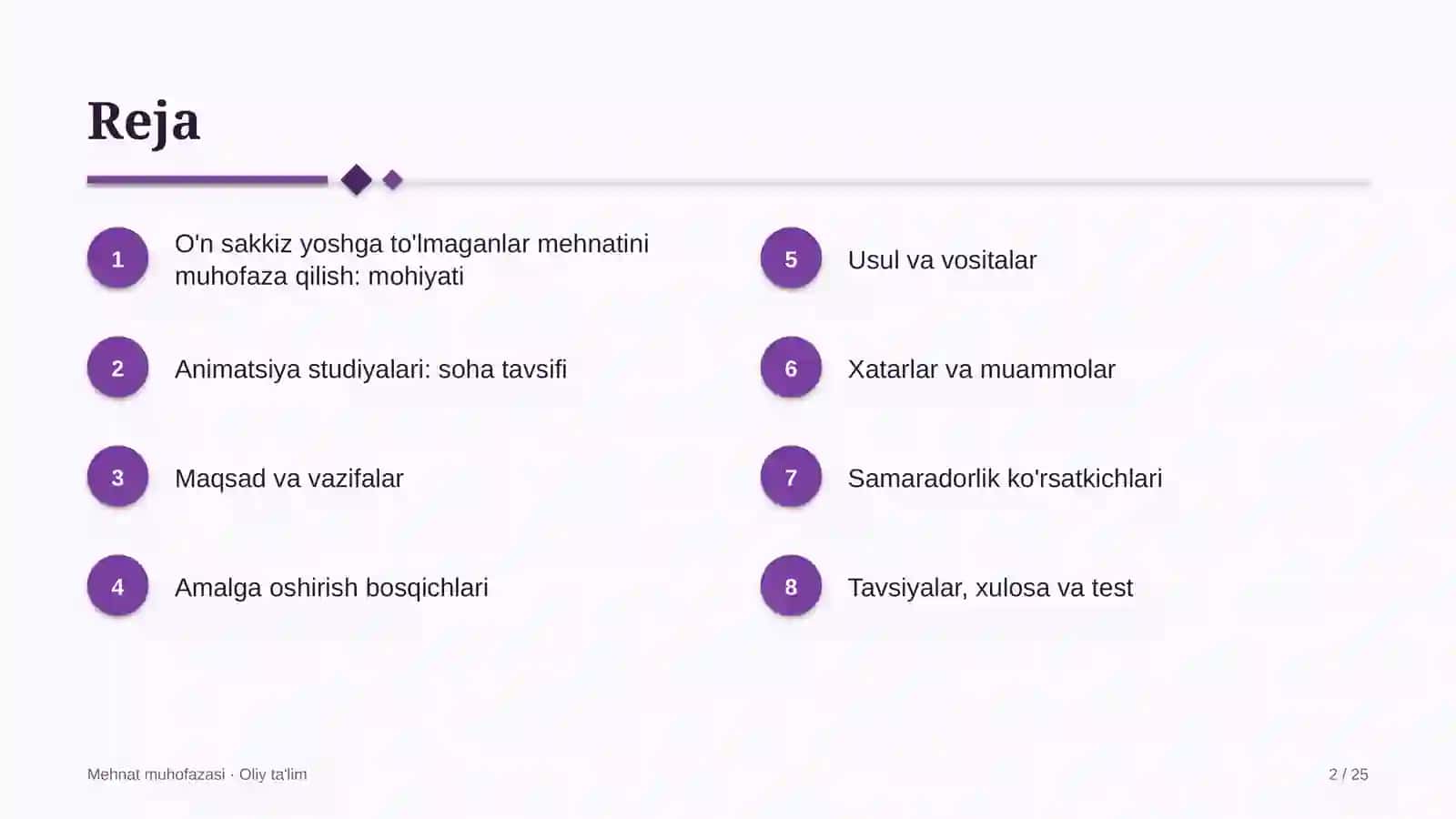animatsiya studiyalarida o'n sakkiz yoshga to'lmagan xodimlar mehnatini muhofaza qilish 2861 2