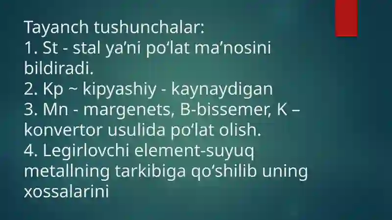 Po'lat tarkibi 2