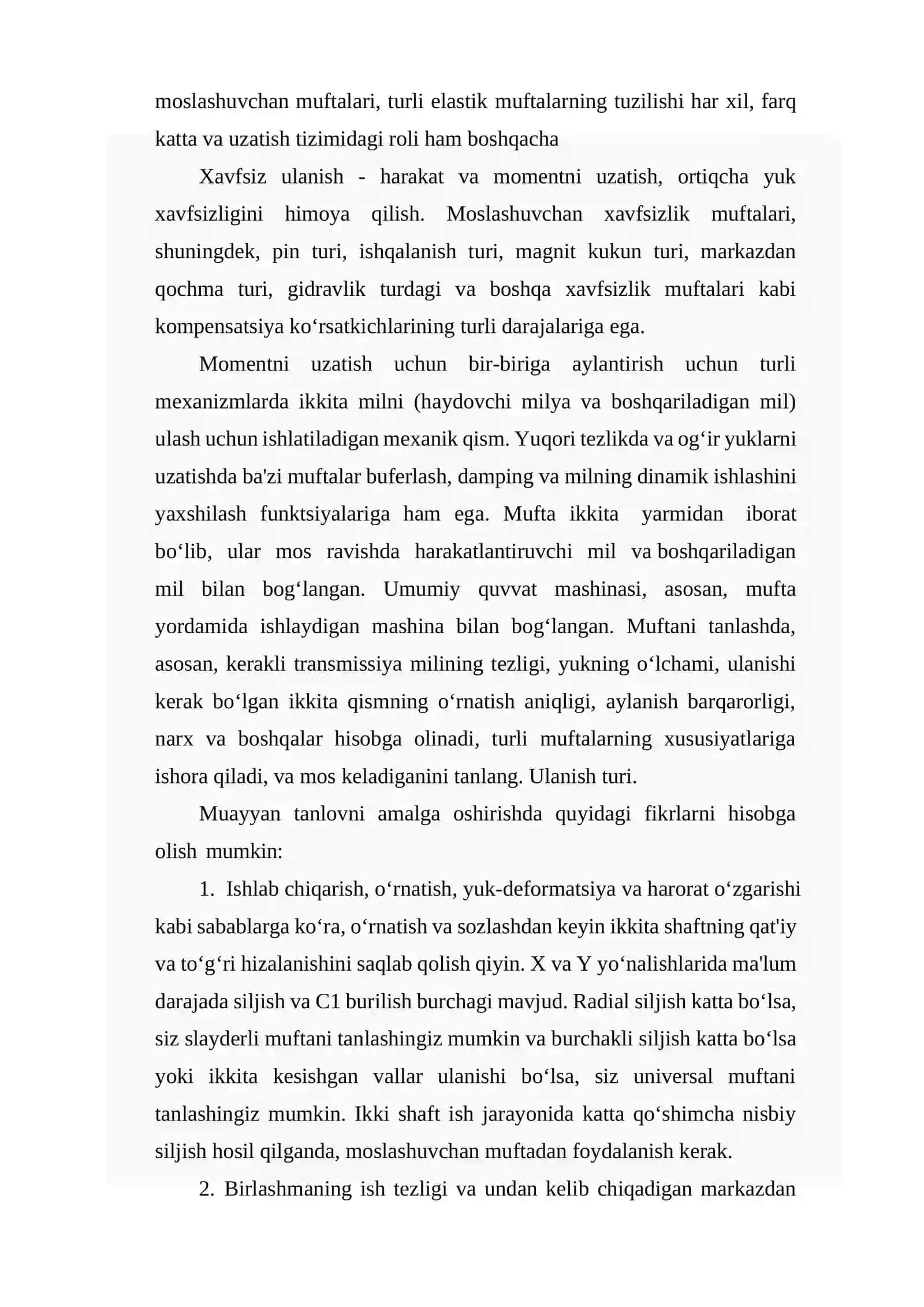 Mufta Detalining Ishlash Printsipi Va Ishlatilishi 2