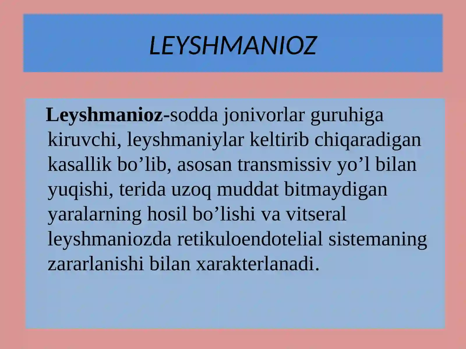 TERI LEYSHMANIOZI 2