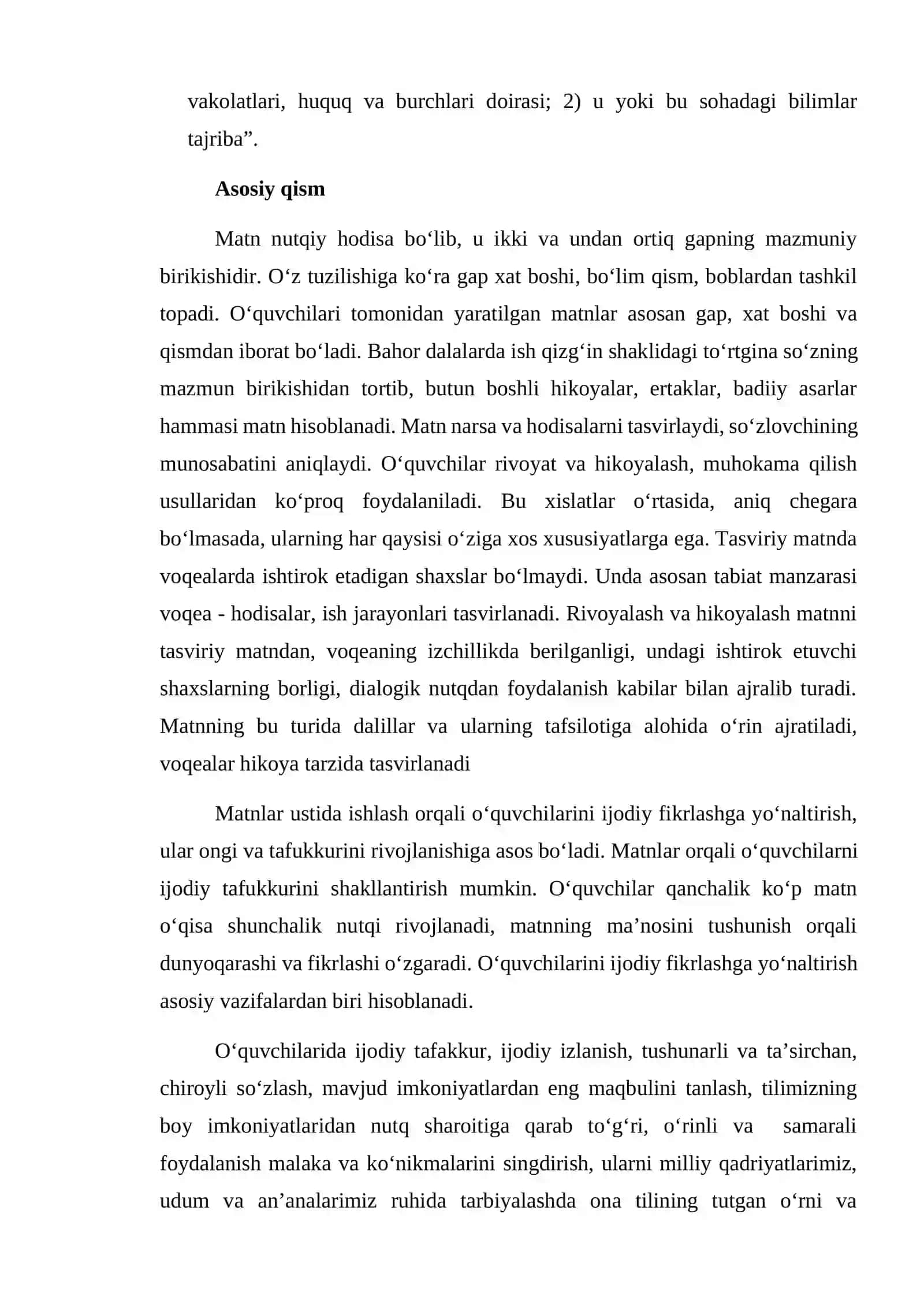 Oʻquvchilarni matn tahliliga oʻrgatish usullari 2