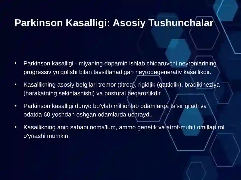 Parkinson kasalligi davolash 2