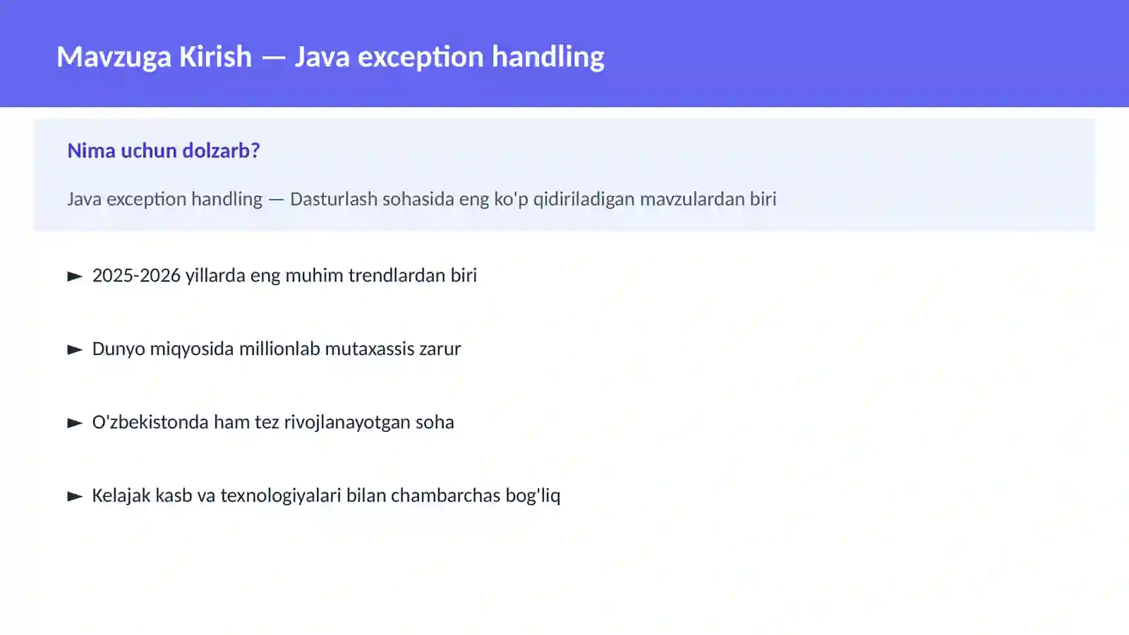 Java exception handling 2