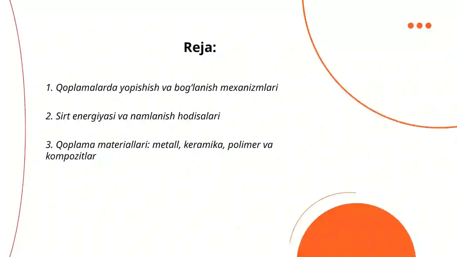 Qoplama va sirtni mustahkamlash texnologiyalarining ilmiy asoslari 2