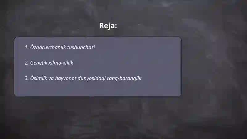 Òzgaruvchanlik: xilma-xillikni urganish 2