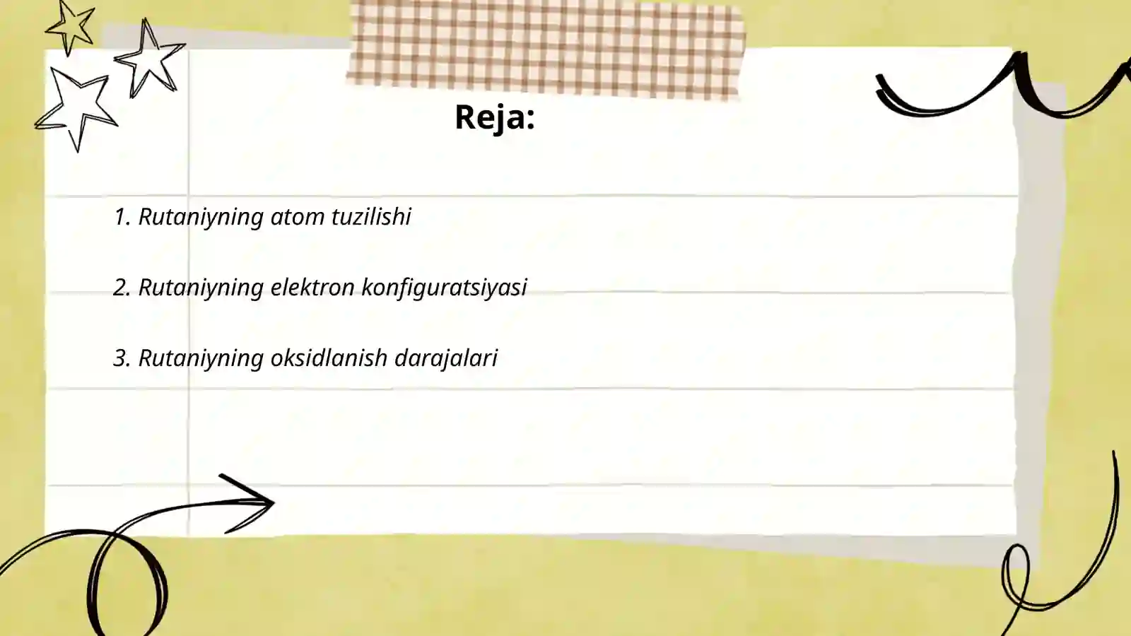 Rutaniy elementining kimyoviy xossalari 2