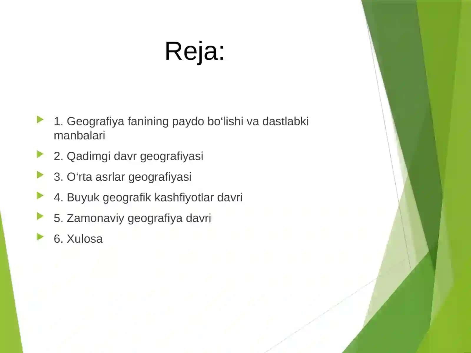 Geografiyaning rivojlanish bosqichlari 2