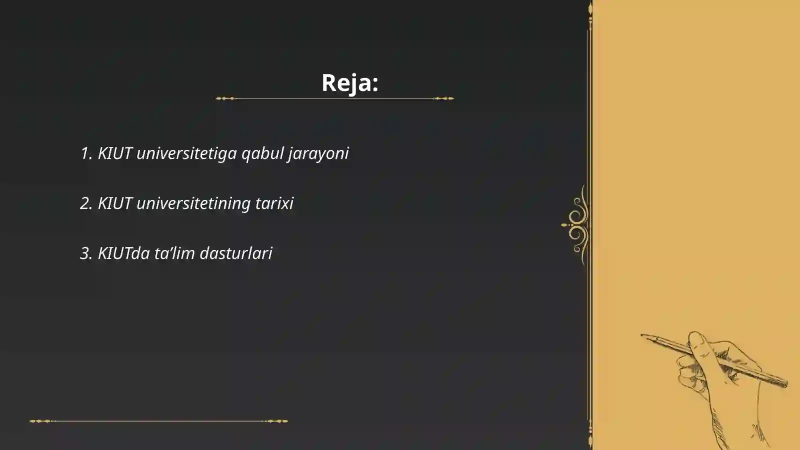 KIMYO Xalqaro Universiteti 2