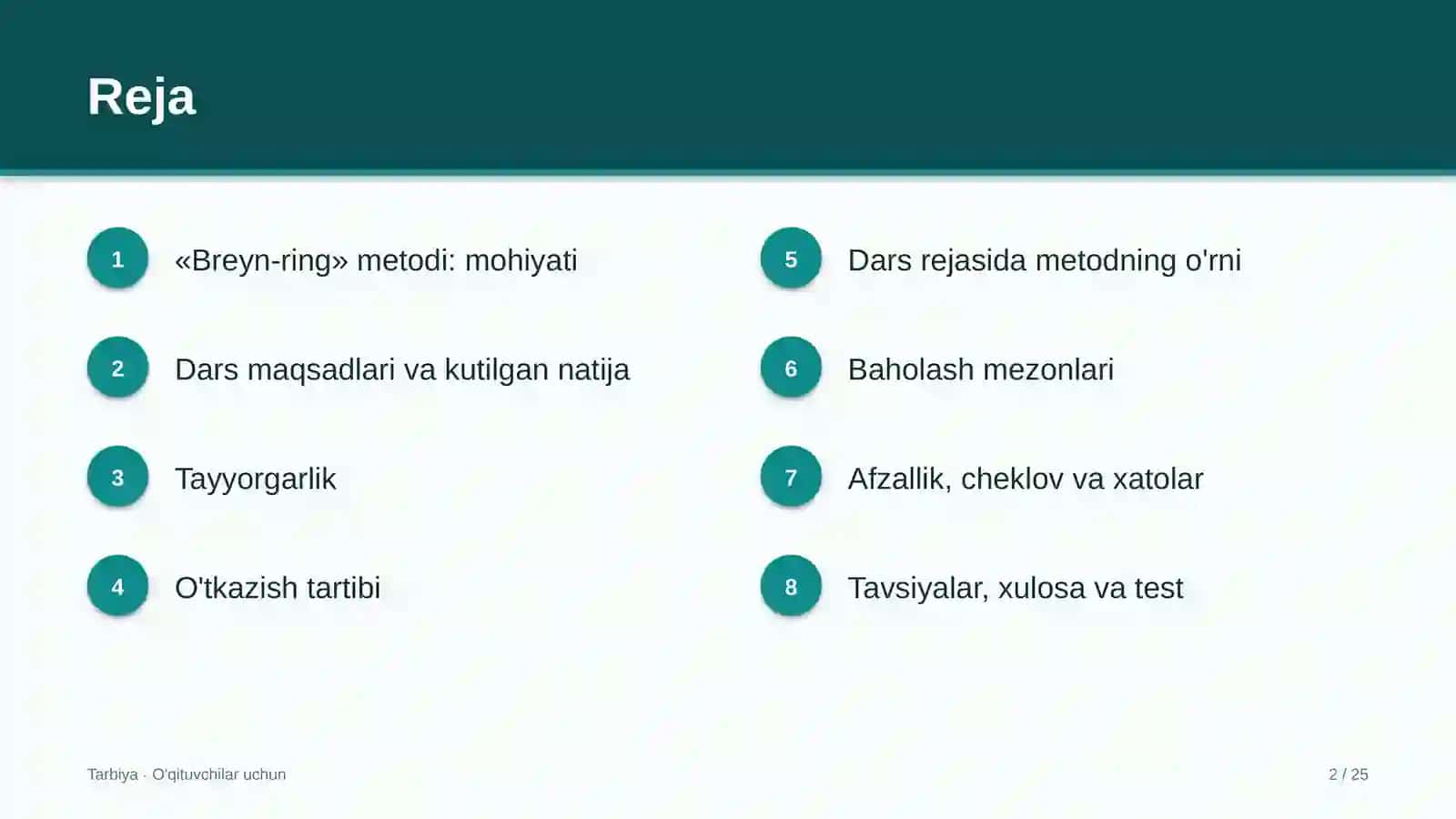 tarbiya darslarida breyn ring metodidan foydalanish 8213 2