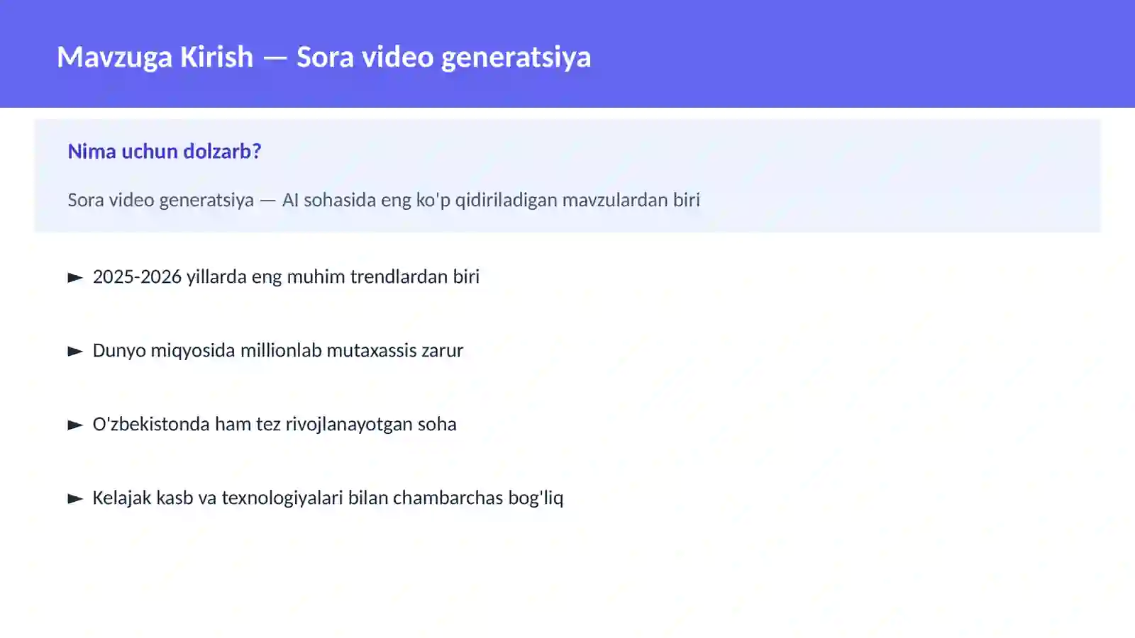 Sora video generatsiya 2