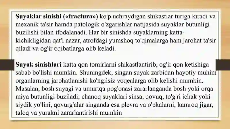 Suyak sinishi 2