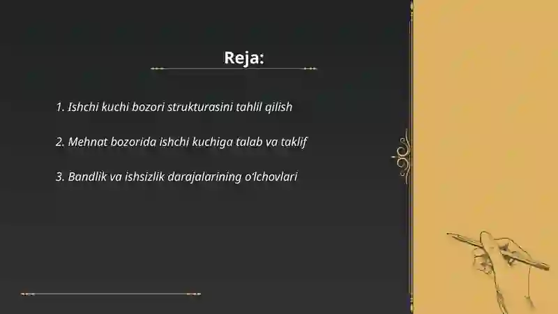 Ishchi kuchi bozori va bandlik 2
